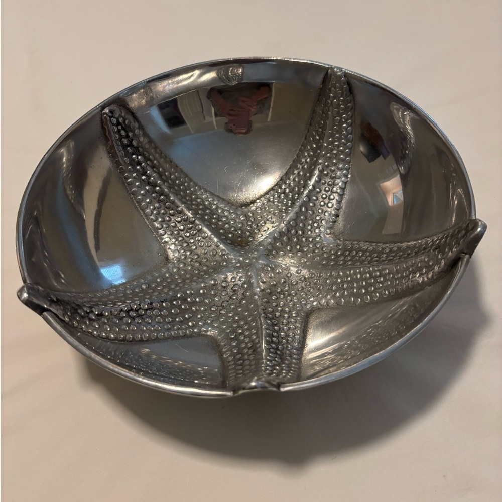 Vintage 1992 MARIPOSA Large Starfish Serving Salad Bowl Beach Textured